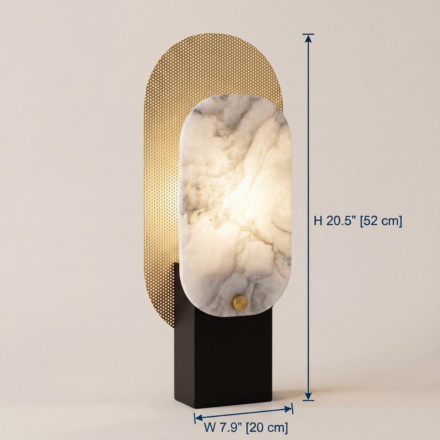Veil Marble Glow Table Lamp