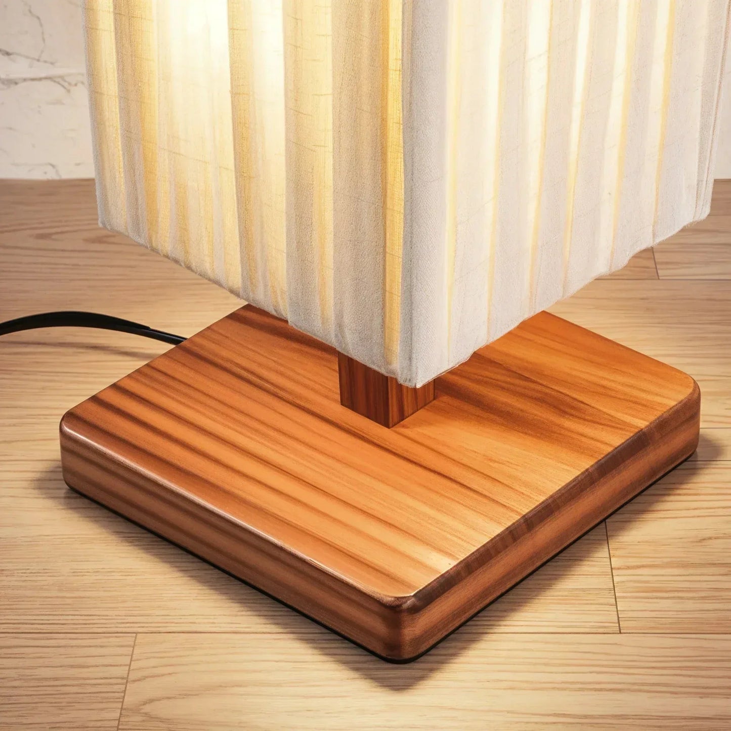 Reed Bamboo Column Floor Lamp
