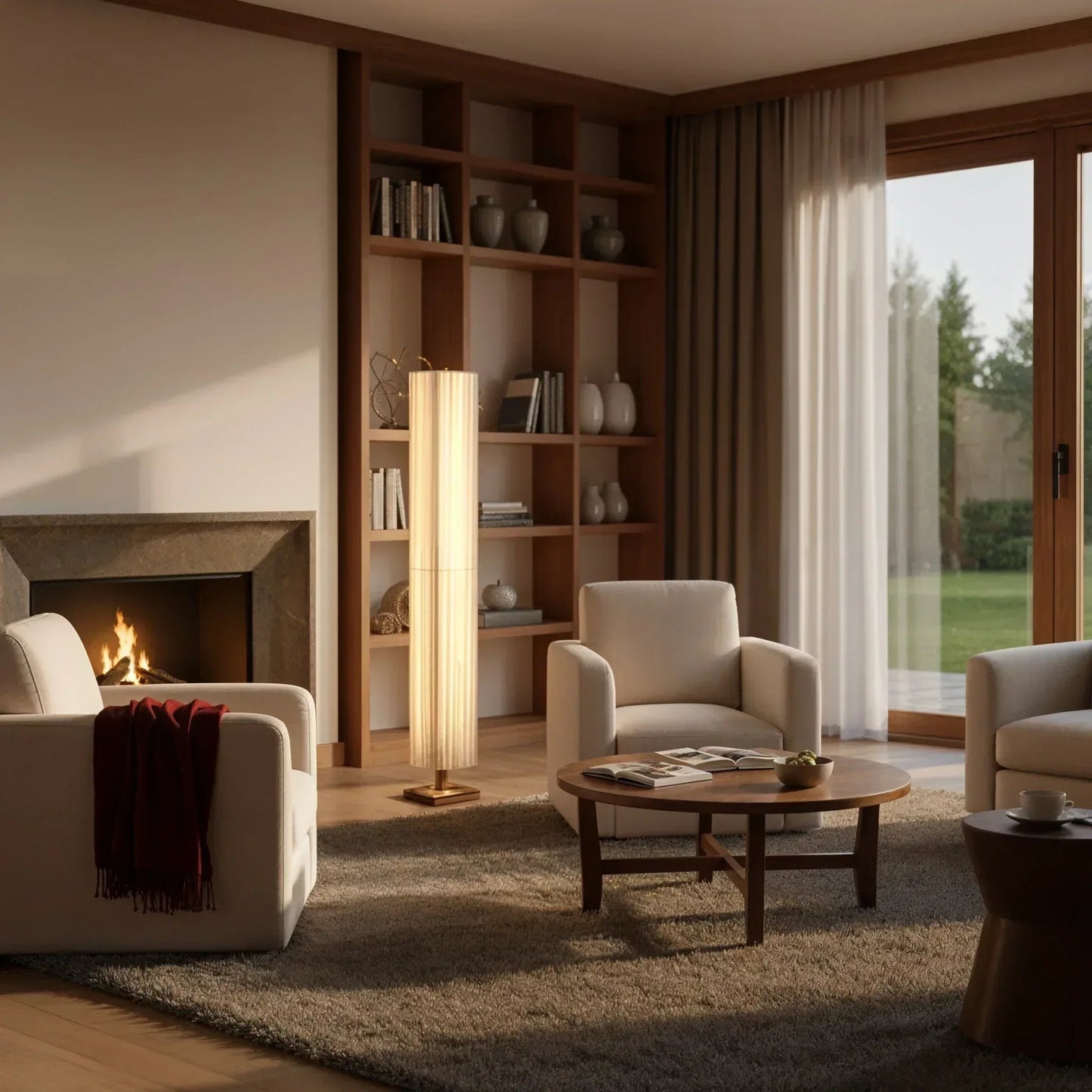 Solo Bamboo Column Floor Lamp