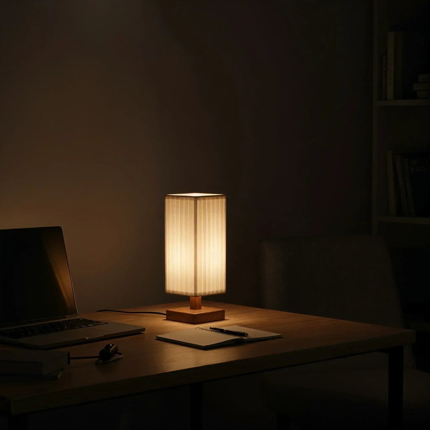 Reed Bamboo Column Floor Lamp