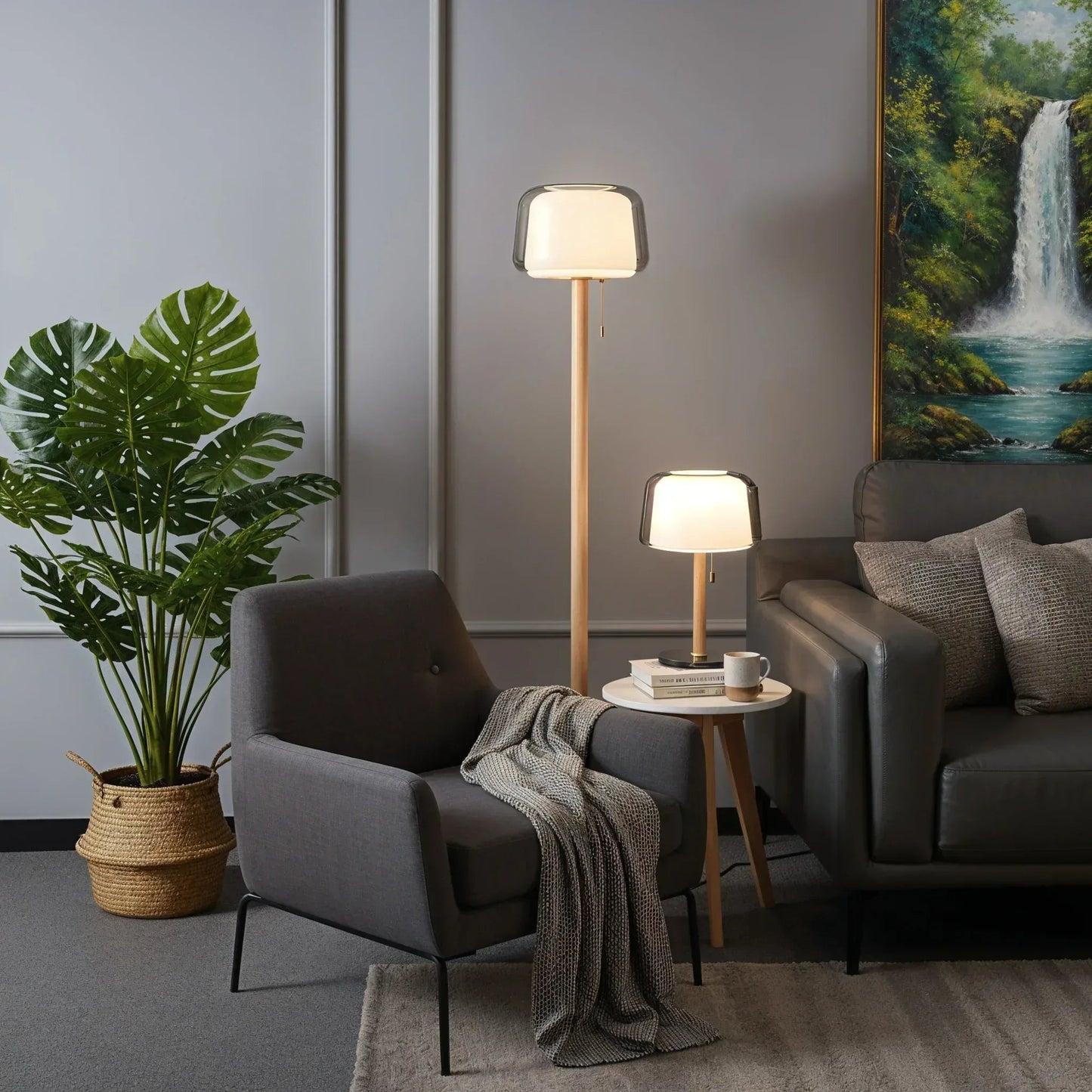 Aura Hand-Blown Glass Table Lamp