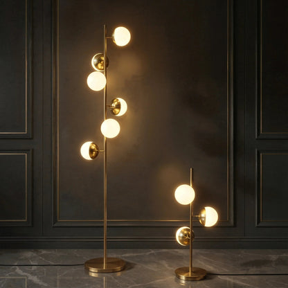 Calyx Gold Globe Sculptural Lamp
