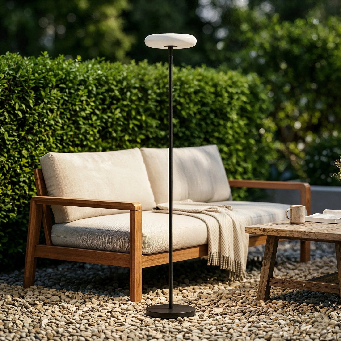 Hybrid Glow Solar Floor Lamp