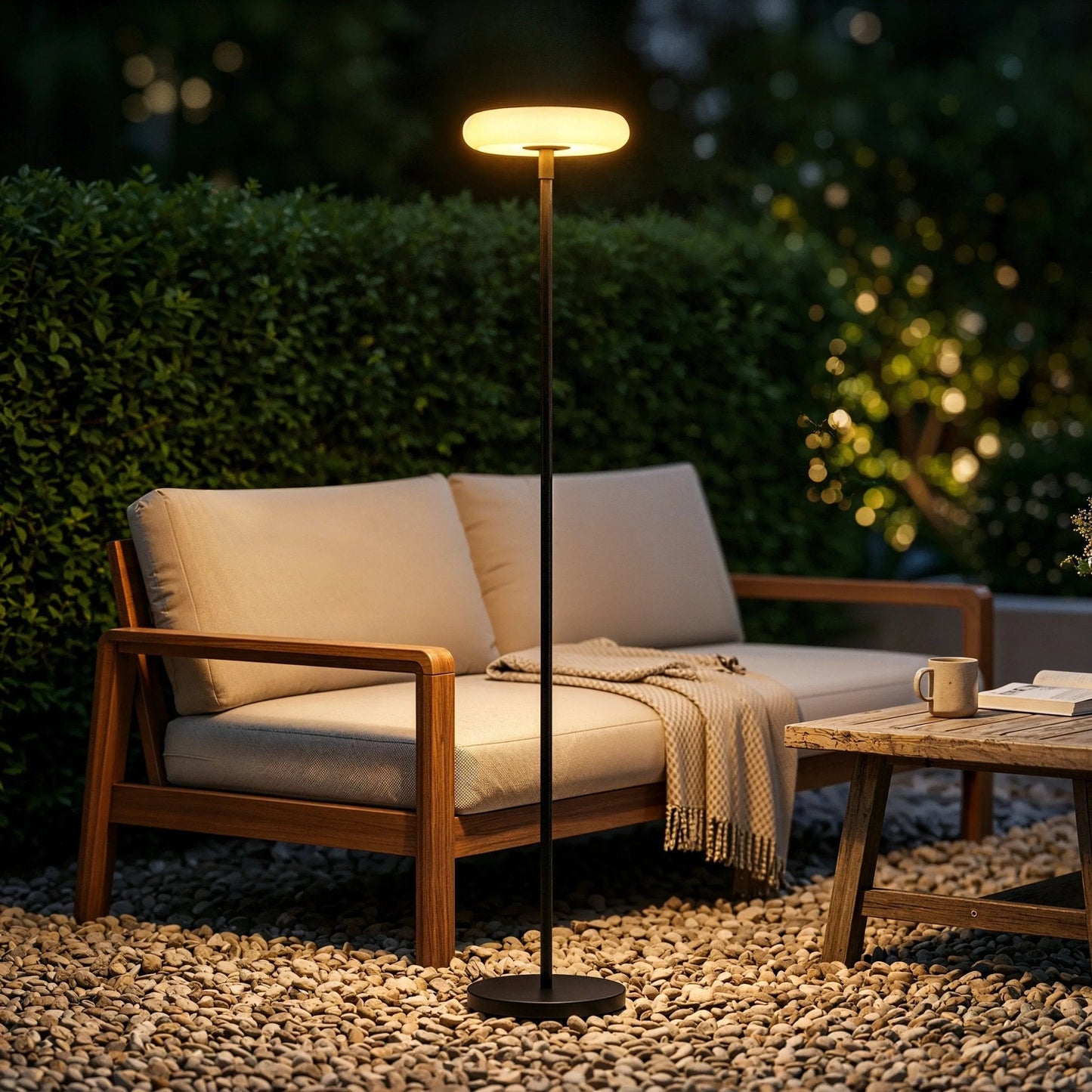 Hybrid Glow Solar Floor Lamp