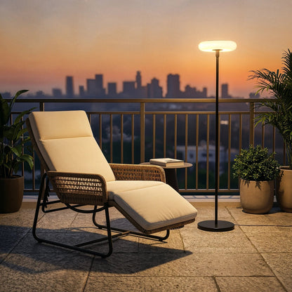 Hybrid Glow Solar Floor Lamp