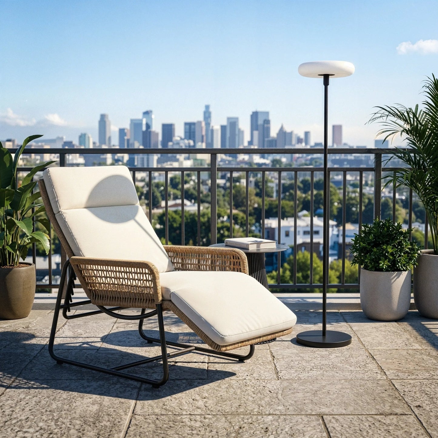 Hybrid Glow Solar Floor Lamp