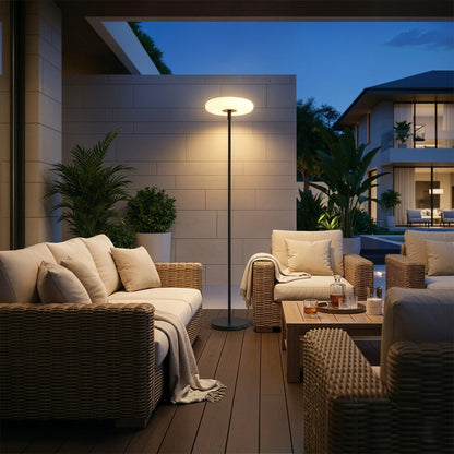 Hybrid Glow Solar Floor Lamp