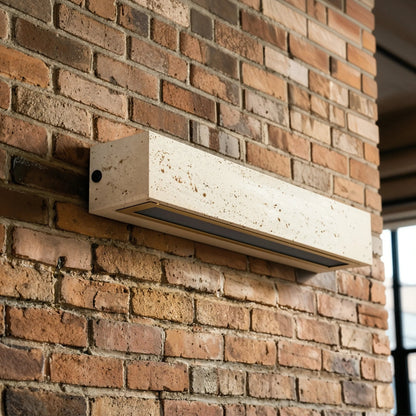 Travertine Slab Outdoor Beam Light