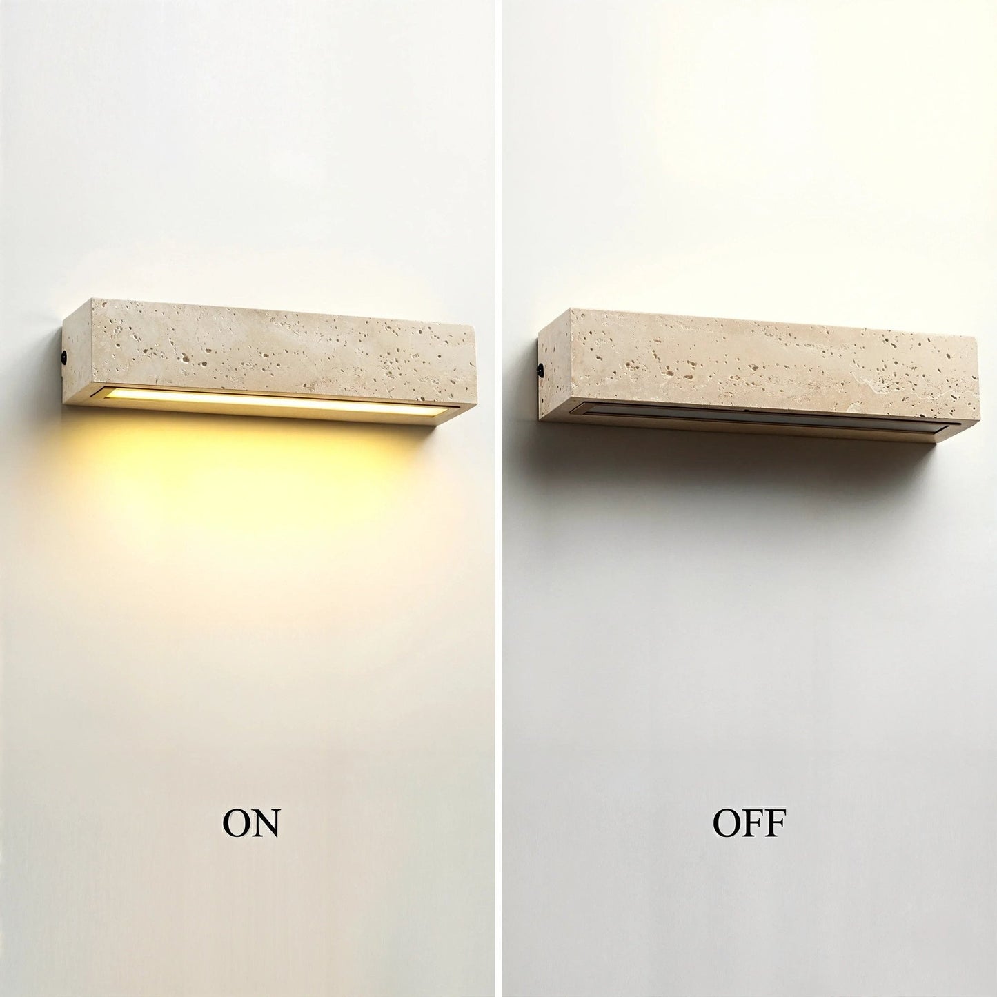 Travertine Slab Outdoor Beam Light