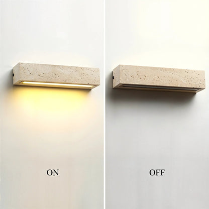 Travertine Slab Outdoor Beam Light