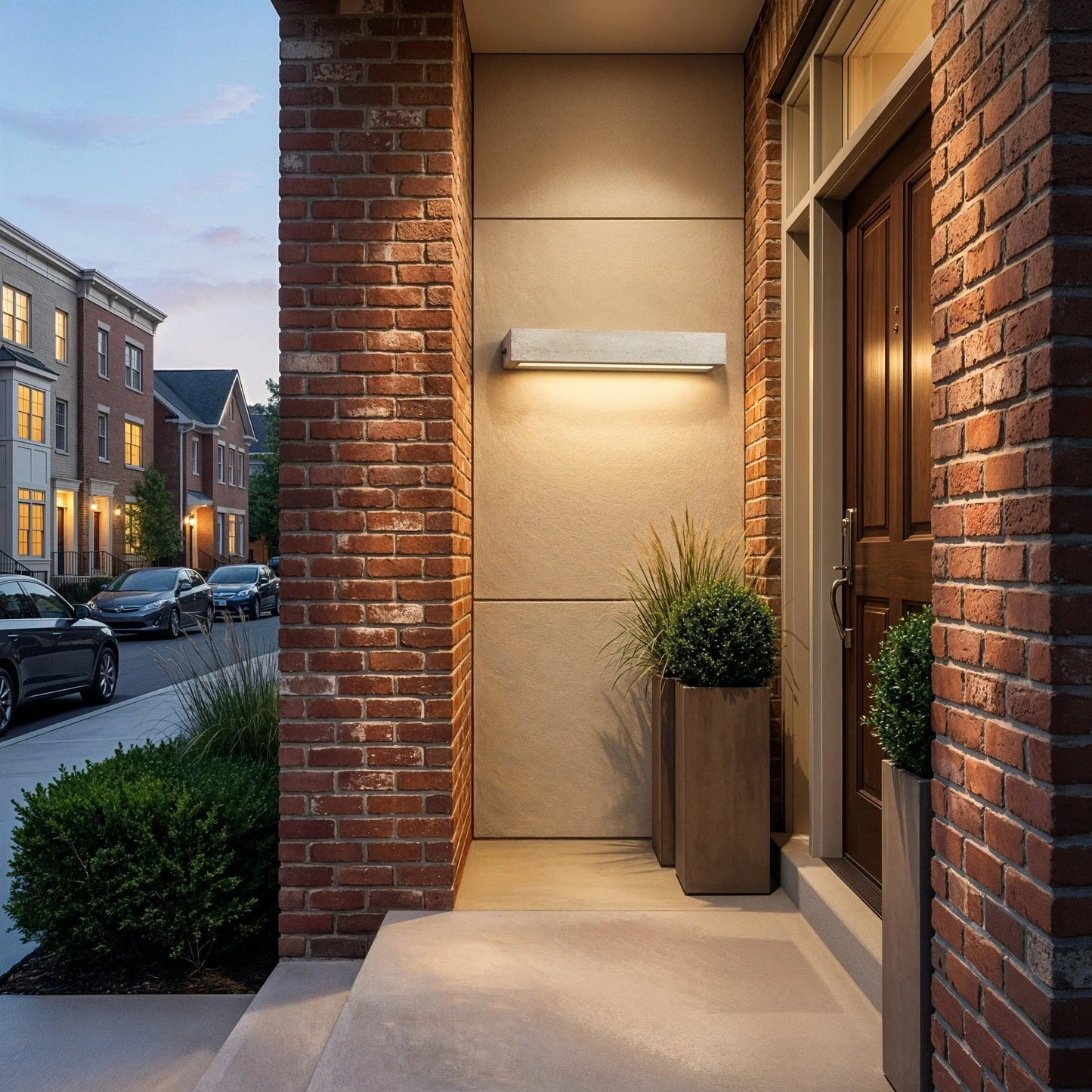Travertine Slab Outdoor Beam Light