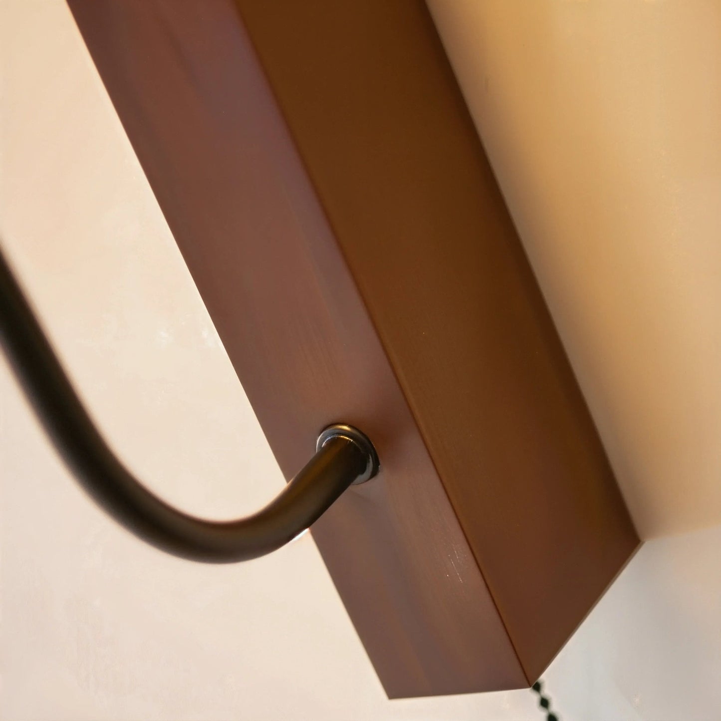 Eclipse Arc Stone Wood Wall Light