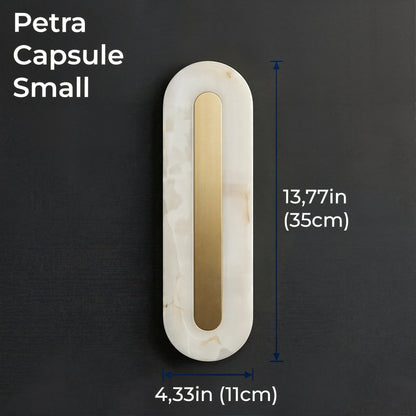 Petra Capsule Marble Wall Light