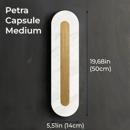 Petra Capsule Marble Wall Light