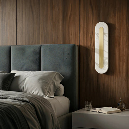 Petra Capsule Marble Wall Light