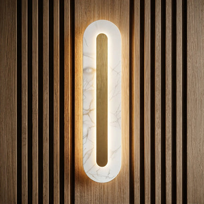 Petra Capsule Marble Wall Light