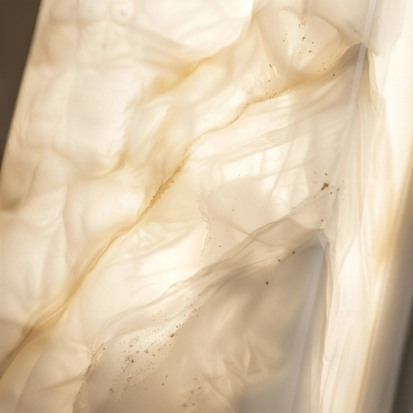 Petra Linear Marble Copper Wall Light