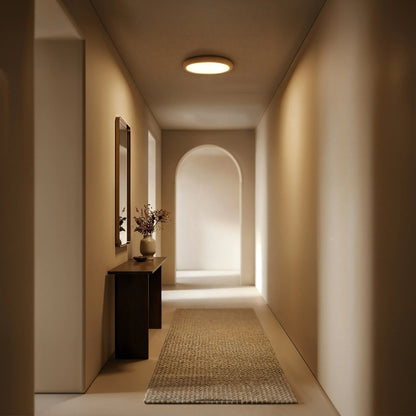 Lunar Ring Travertine Ceiling Light