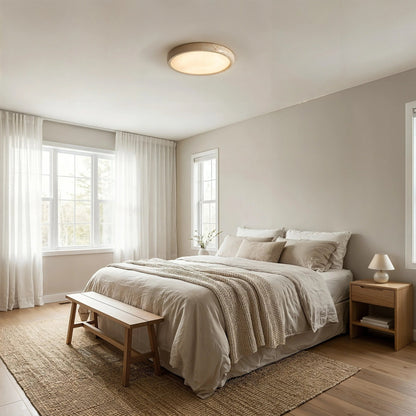 Lunar Ring Travertine Ceiling Light