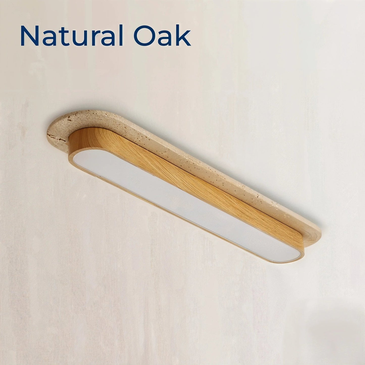Strata Travertine Capsule Ceiling Light