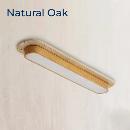 Strata Travertine Capsule Ceiling Light