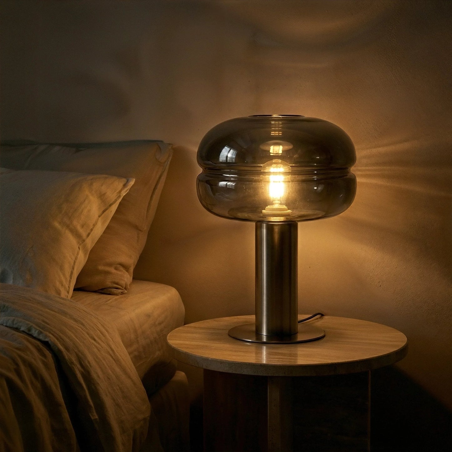 Graphite Mushroom Desk Lamp