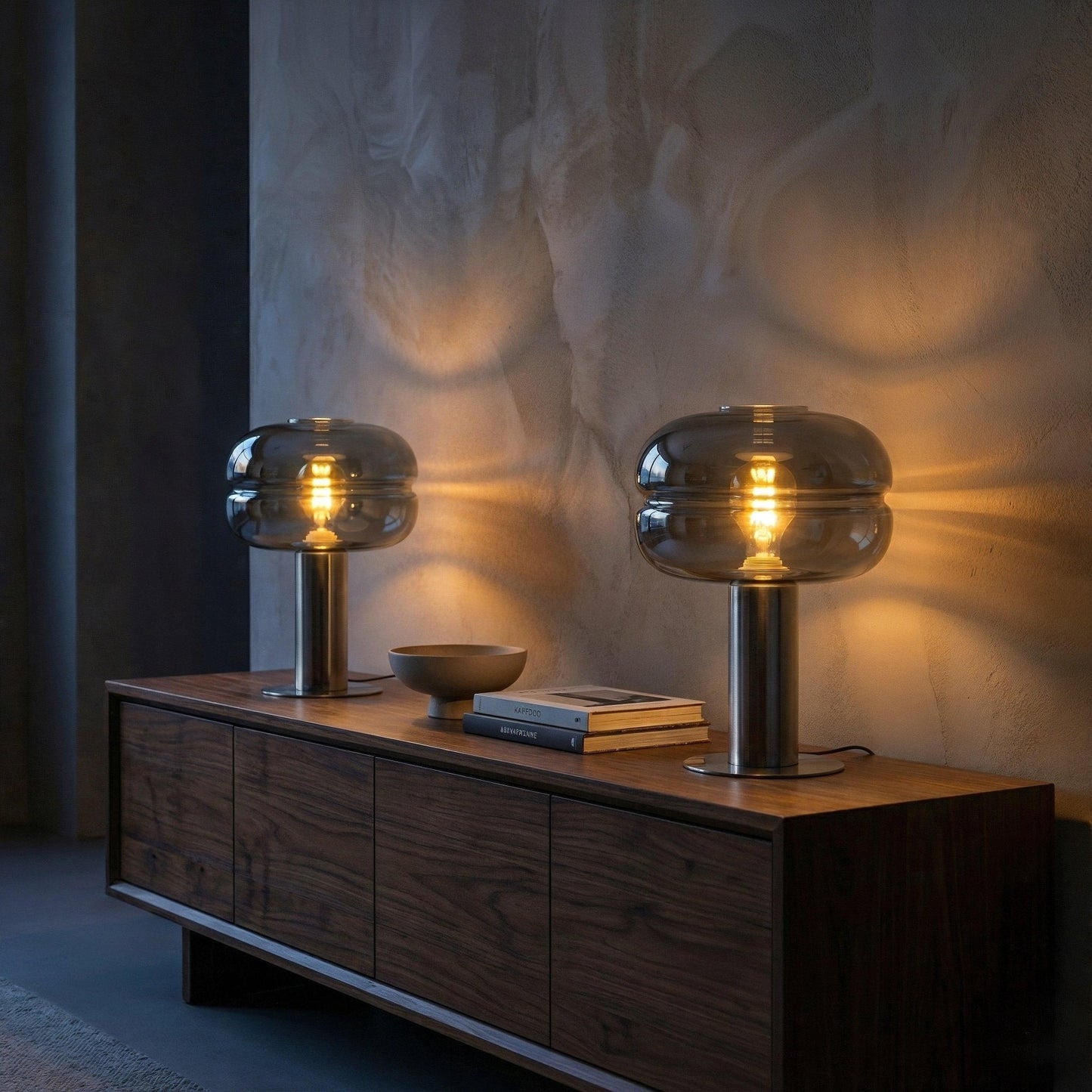 Graphite Mushroom Desk Lamp