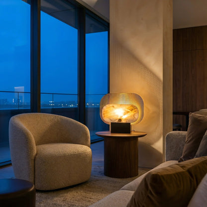 Veil Marble Glow Table Lamp