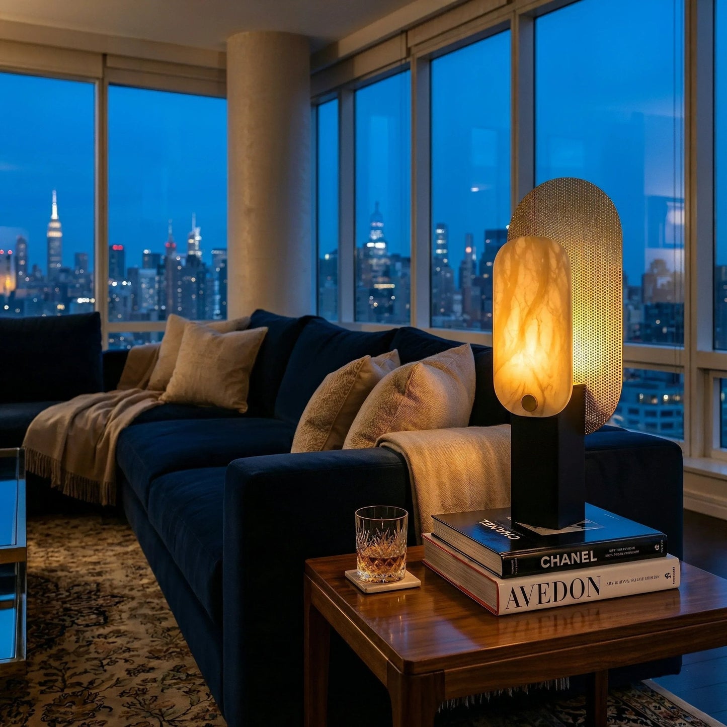 Veil Marble Glow Table Lamp