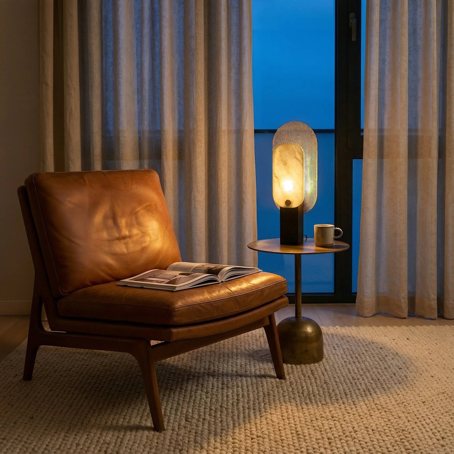Veil Marble Glow Table Lamp