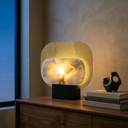 Veil Marble Glow Table Lamp