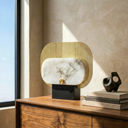 Veil Marble Glow Table Lamp
