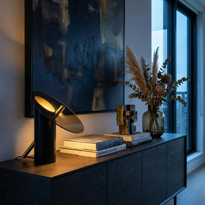 Obsidian Floating Disc Lamp