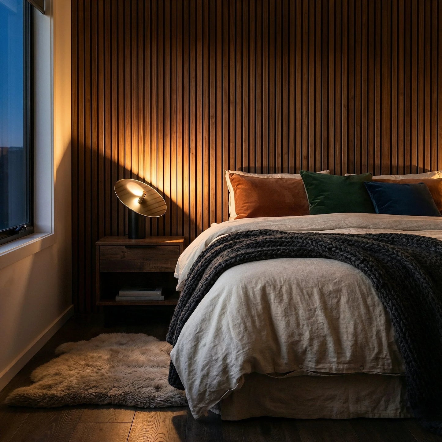 Obsidian Floating Disc Lamp
