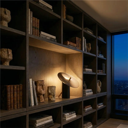Obsidian Floating Disc Lamp