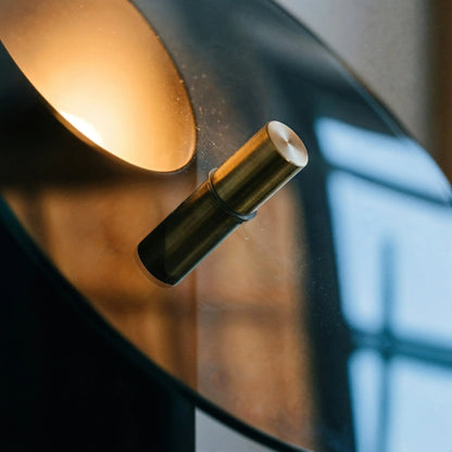 Obsidian Floating Disc Lamp