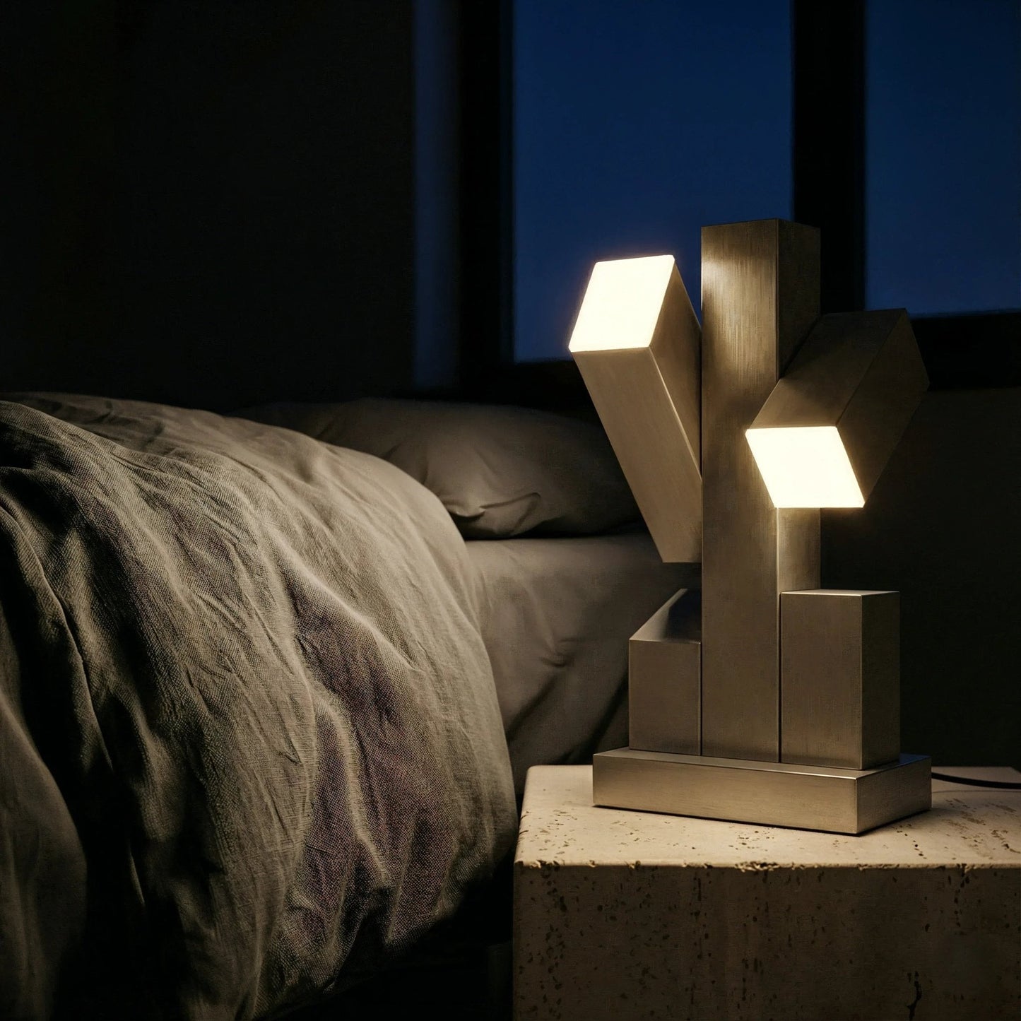 Citadel Brutalist Steel Table Lamp