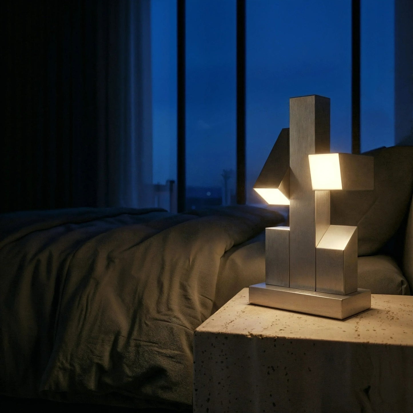 Citadel Brutalist Steel Table Lamp