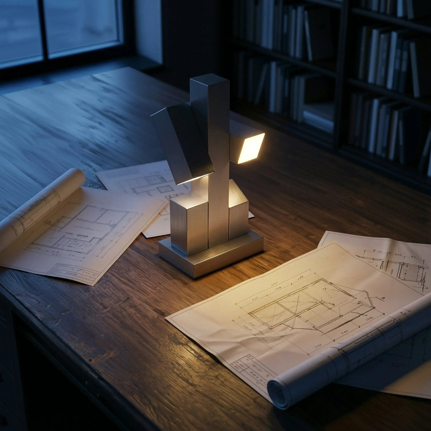 Citadel Brutalist Steel Table Lamp