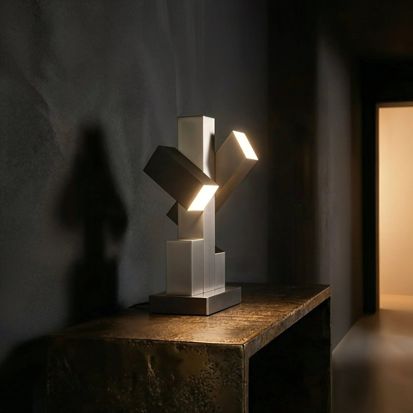Citadel Brutalist Steel Table Lamp