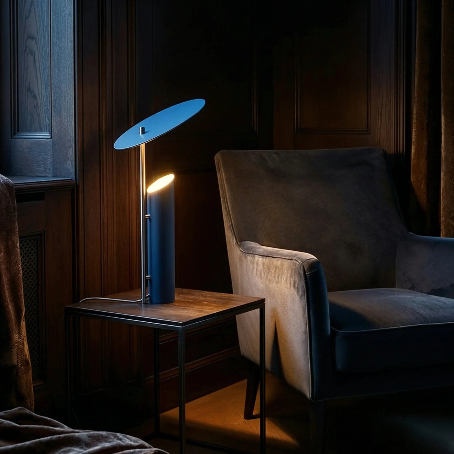 Velum Steel Cylinder Accent Lamp