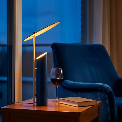 Velum Steel Cylinder Accent Lamp