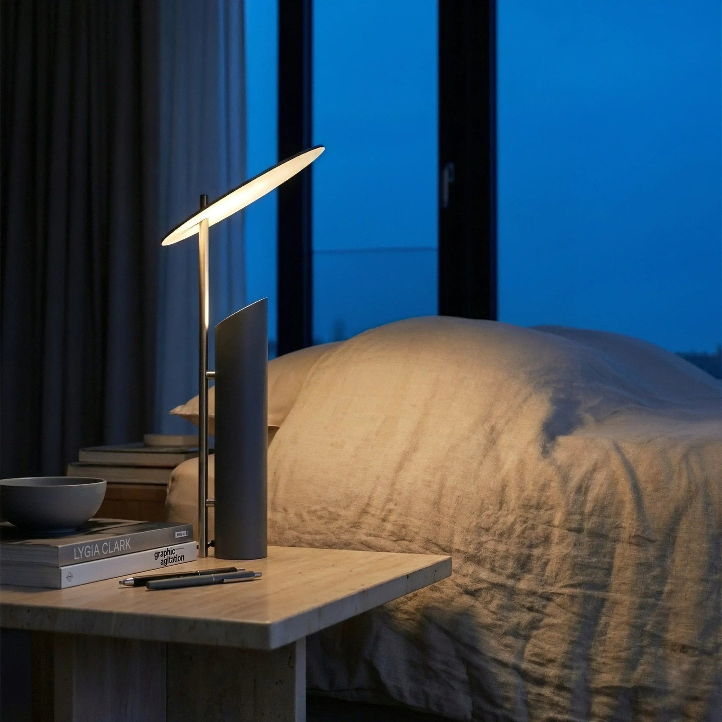 Velum Steel Cylinder Accent Lamp