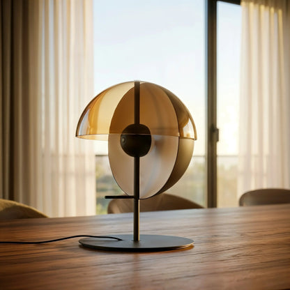 Meridian Smoked Glass Sphere Lamp