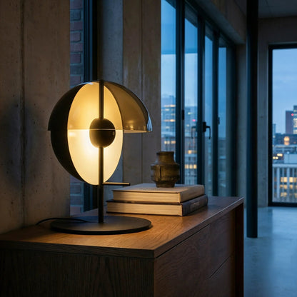 Meridian Smoked Glass Sphere Lamp
