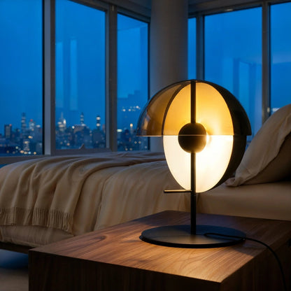 Meridian Smoked Glass Sphere Lamp