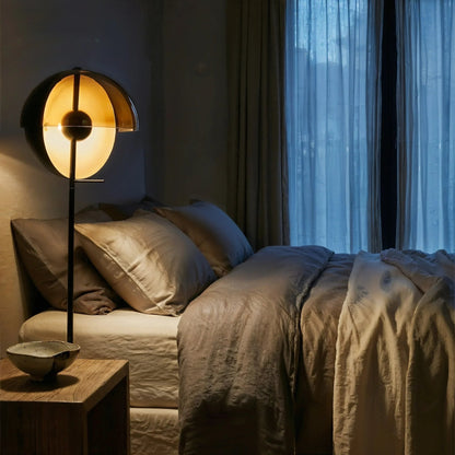 Orbit Smoked Glass Sphere Lamp