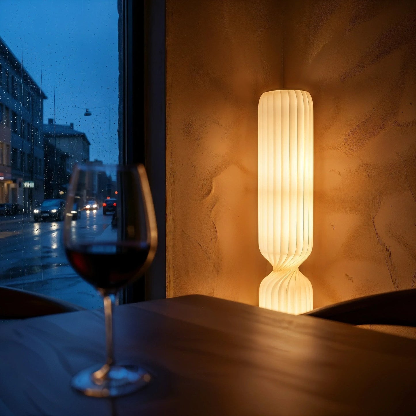 Vespera Pleated Column Floor Lamp