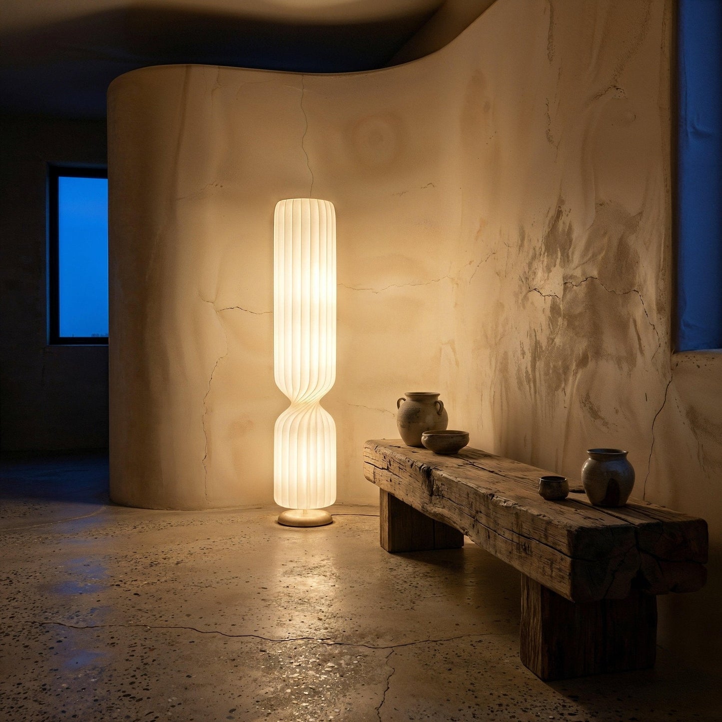 Vespera Pleated Column Floor Lamp
