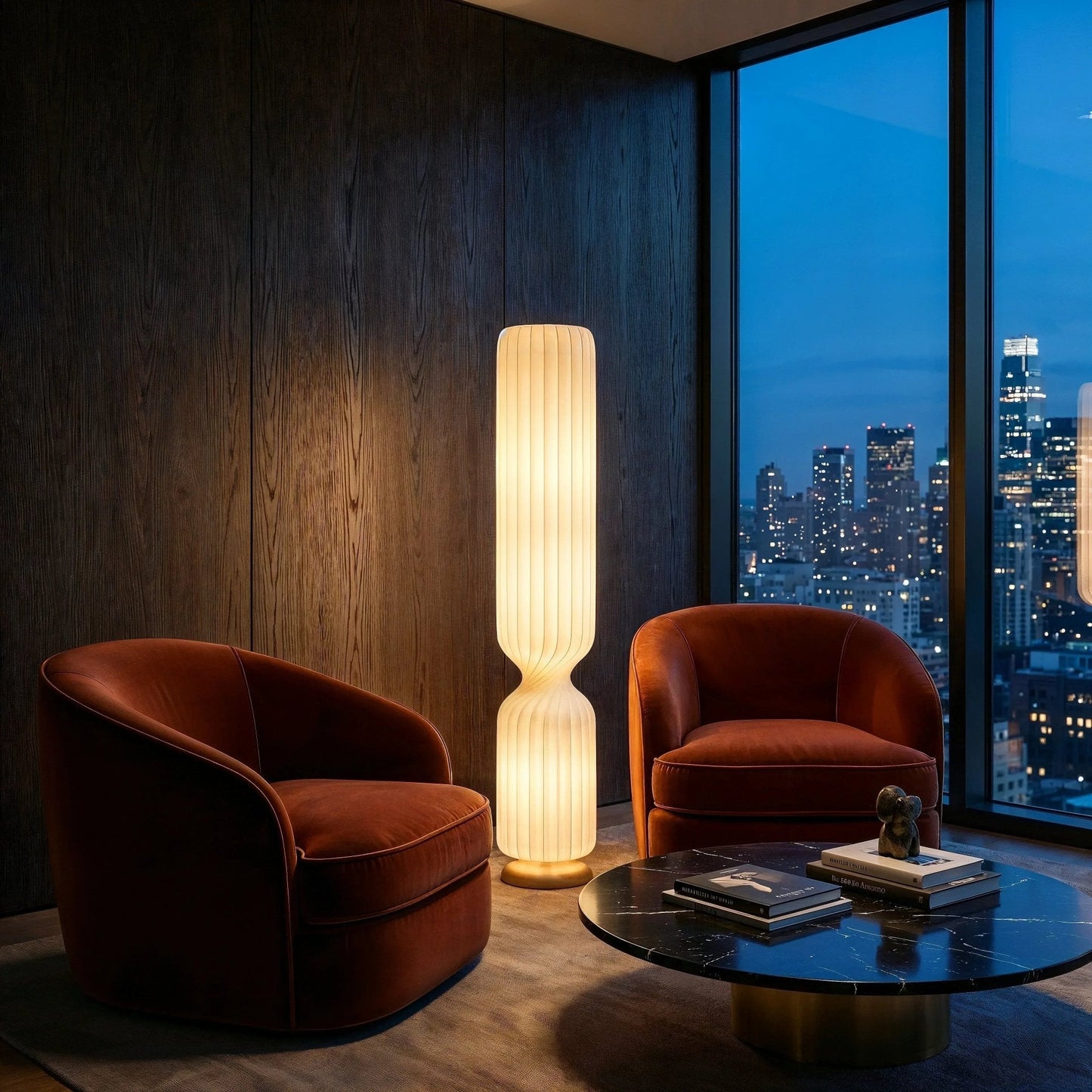 Vespera Pleated Column Floor Lamp